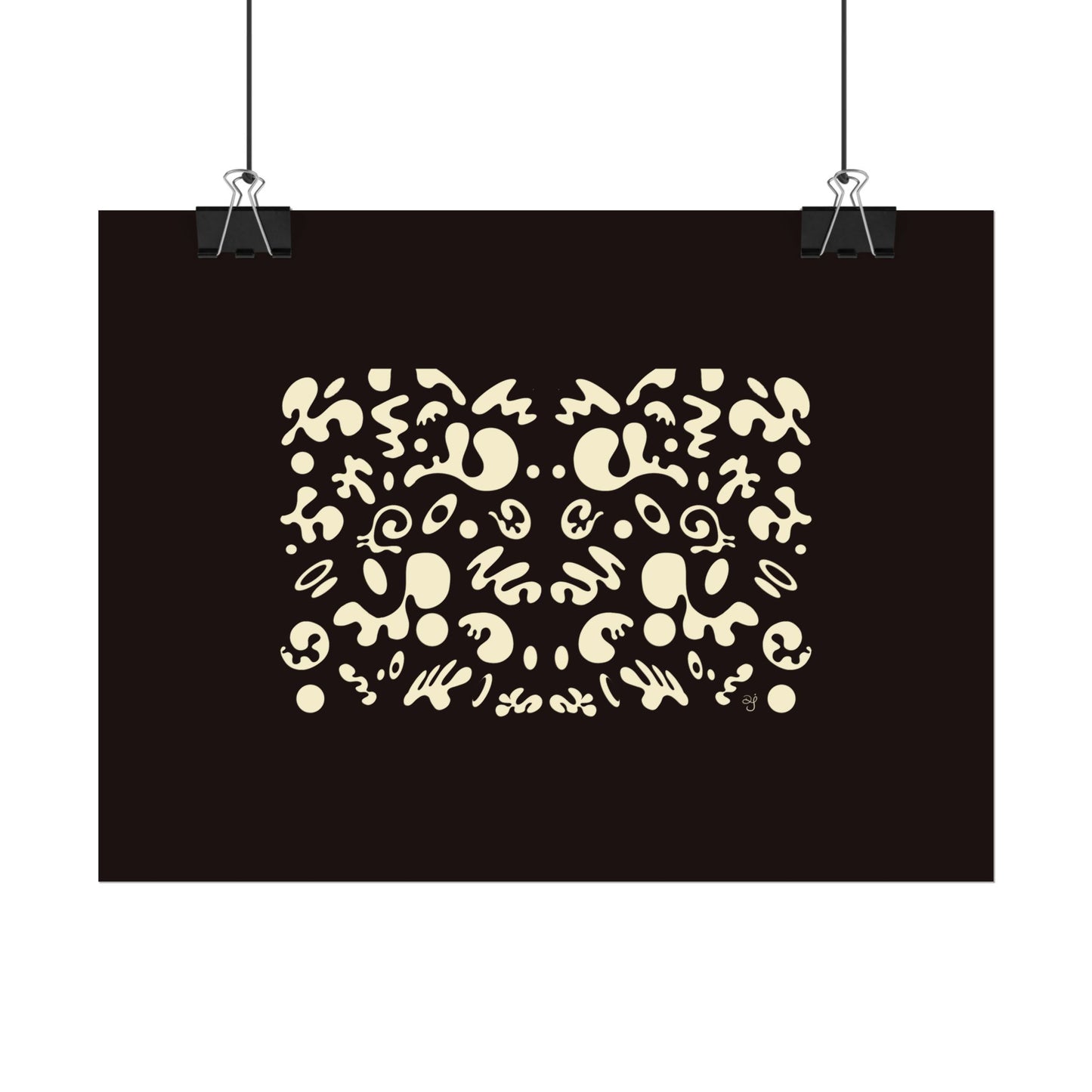 Mirror Work Rolled Poster (Landscape) - Smoke Signal