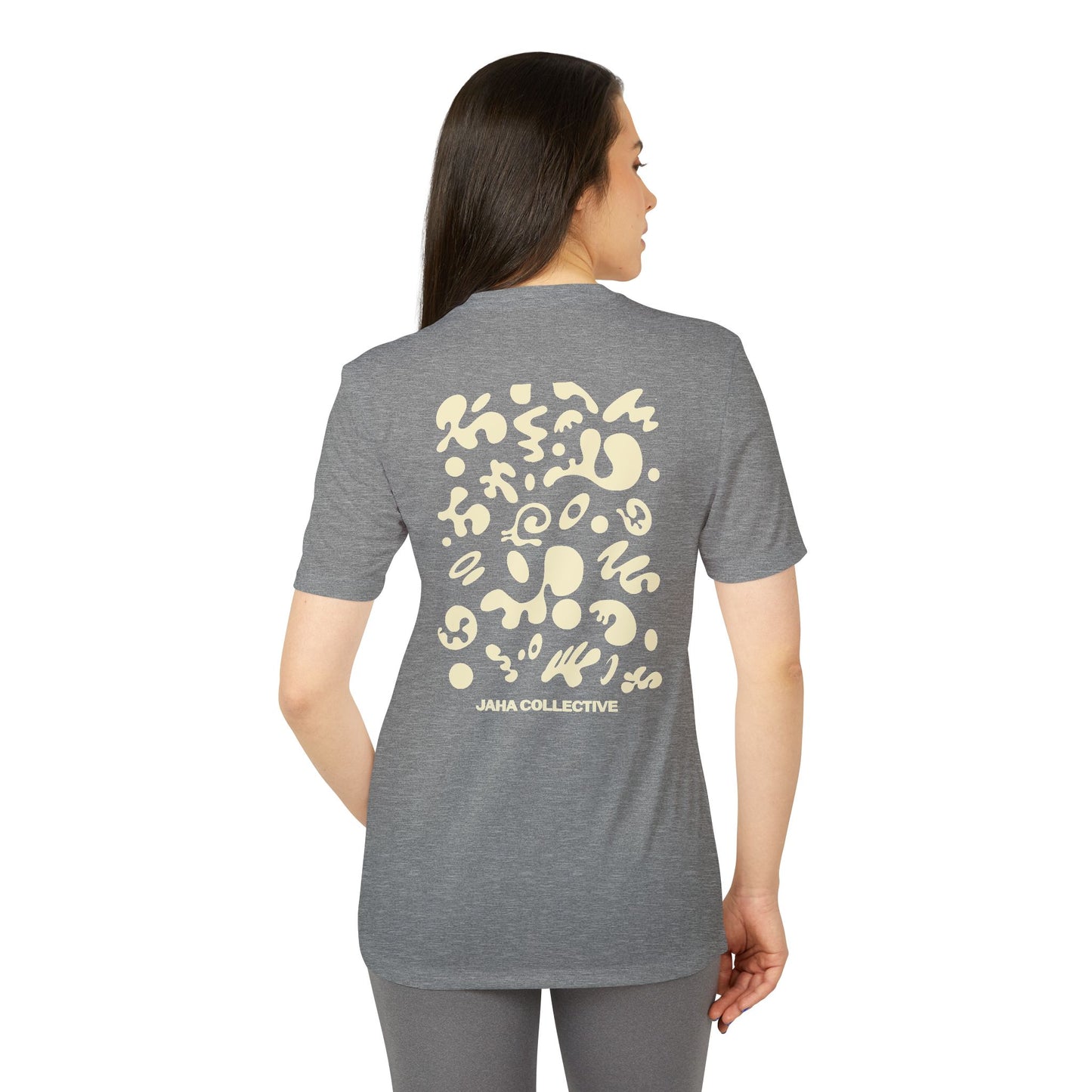 Pure Imagination Adidas Unisex Sport T-Shirt - Blank Page White