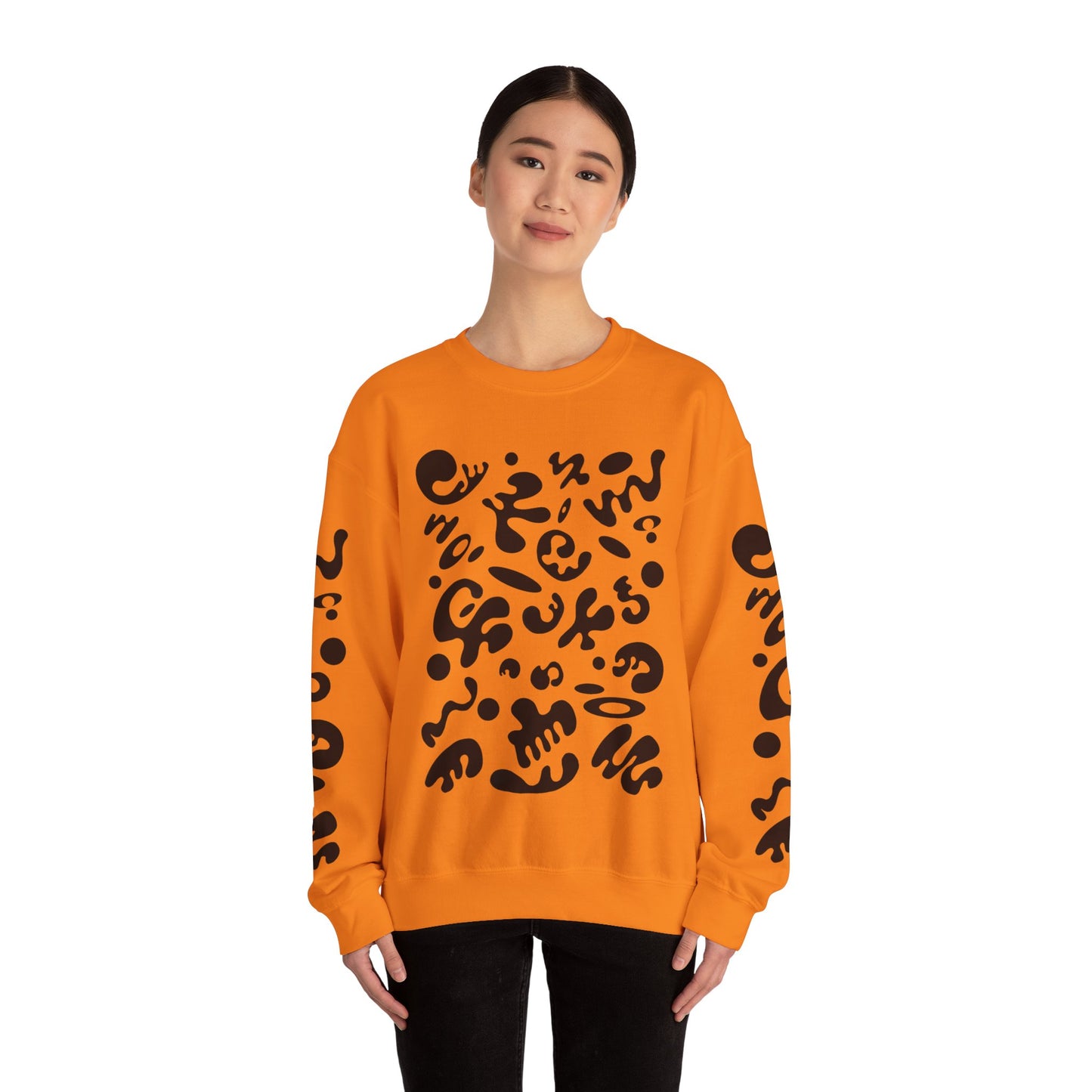 Pure Imagination Unisex Heavy Blend™ Crewneck Sweatshirt- Smoke Signal Black Print