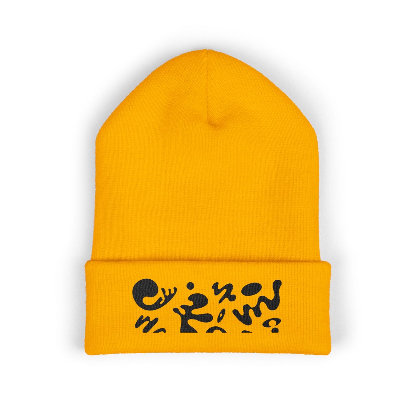 Pure Imagination Embroidered Classic Cuffed Beanie - Smoke Signal Black