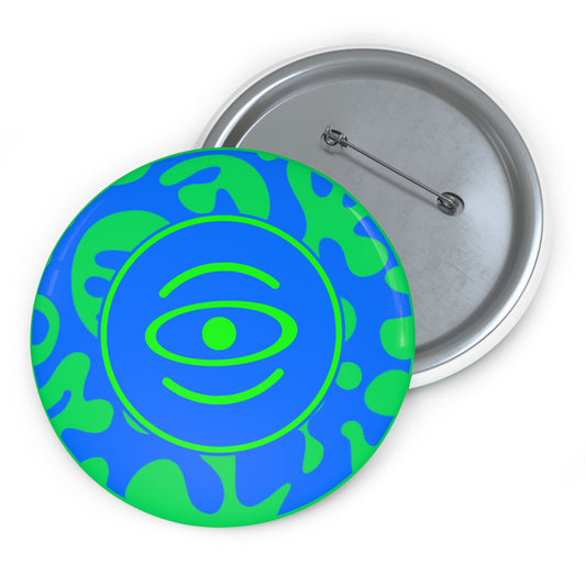 Adorn'd Color Logo Pin Button - Tide Pool