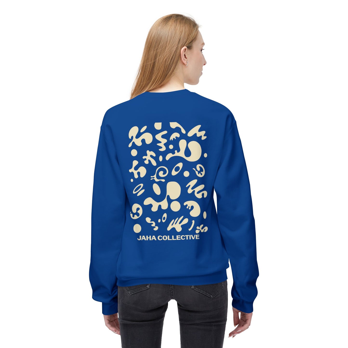 Pure Imagination Unisex Midweight Softstyle Fleece Crewneck Sweatshirt - Blank Page White Print