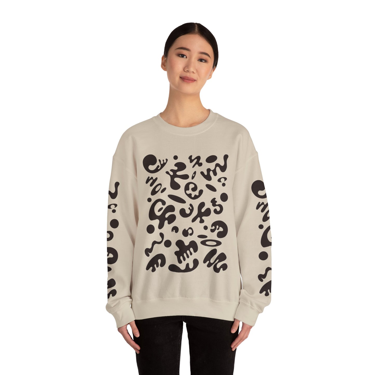 Pure Imagination Unisex Heavy Blend™ Crewneck Sweatshirt- Smoke Signal Black Print