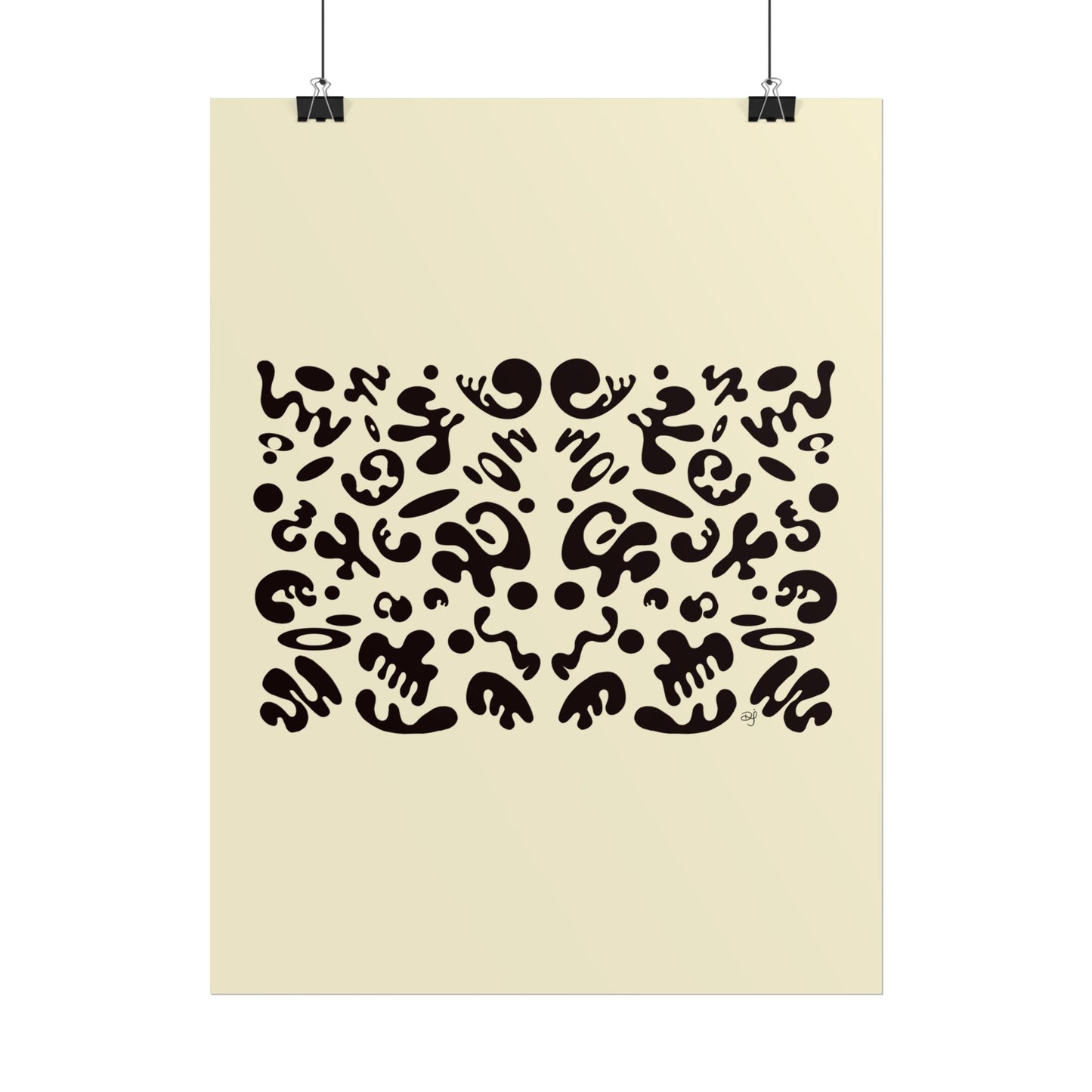 Mirror Work Rolled Poster (Portrait) - Blank Page