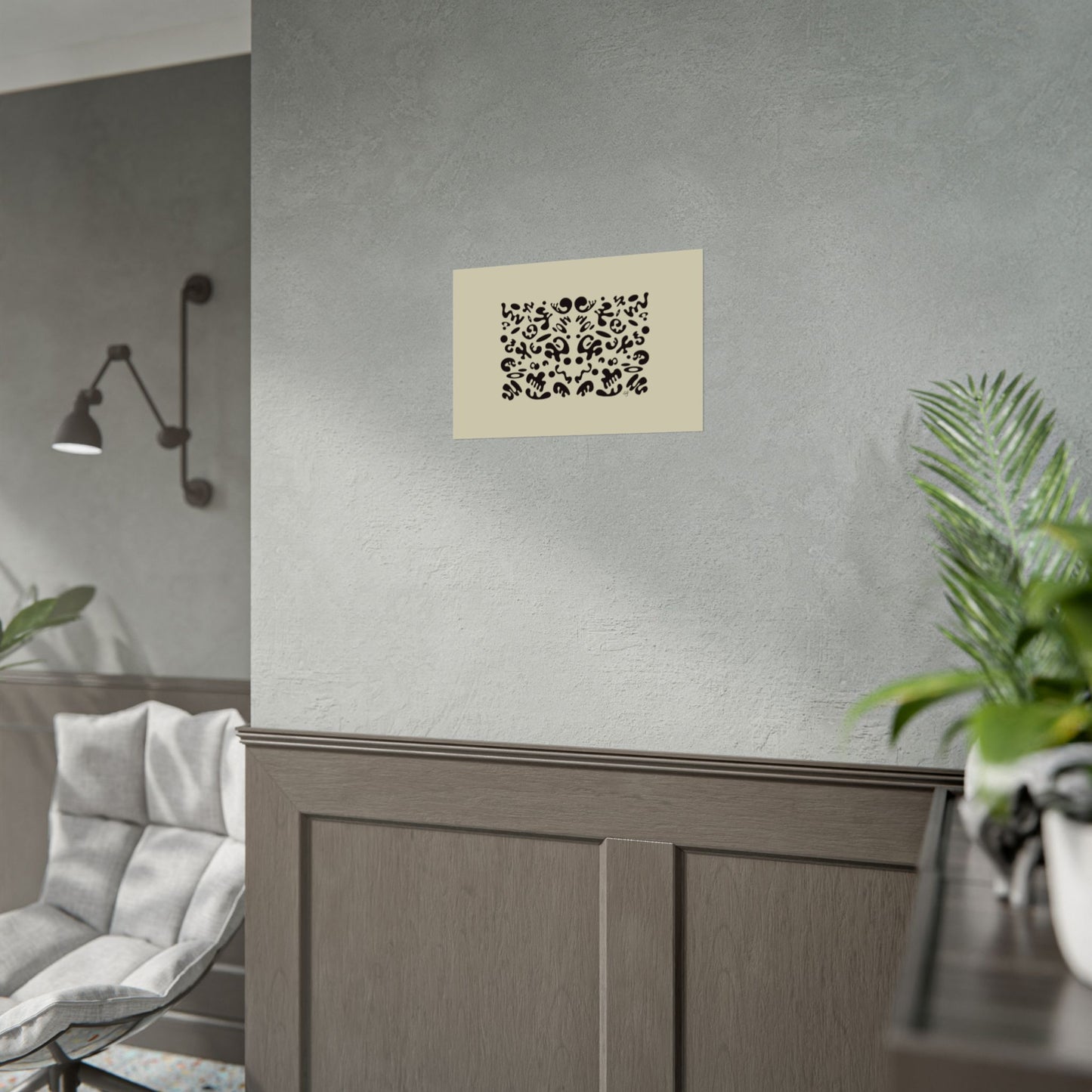 Mirror Work Rolled Poster (Landscape) - Blank Page