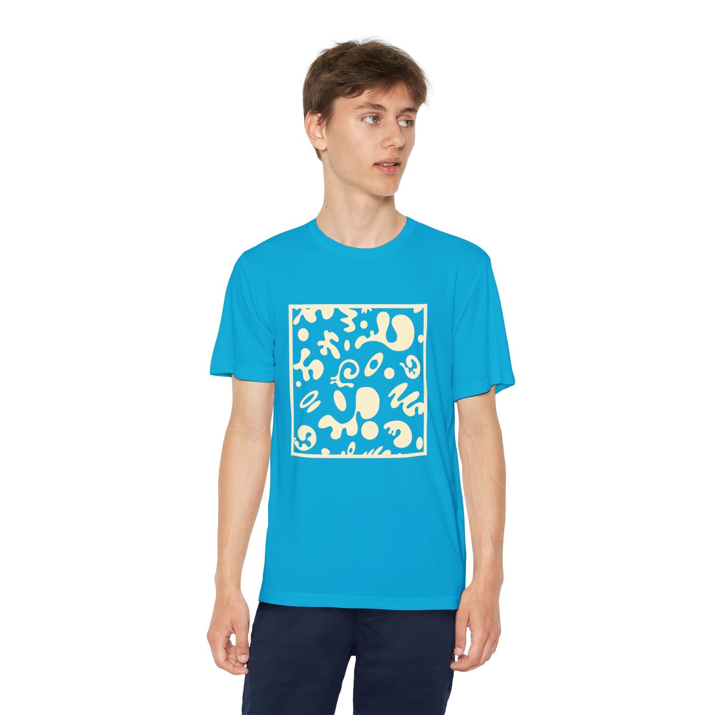 Adorn'd Youth Competitor Graphic Tee - Blank Page White