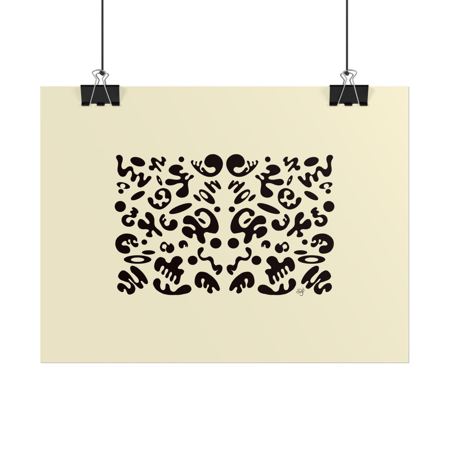 Mirror Work Rolled Poster (Landscape) - Blank Page