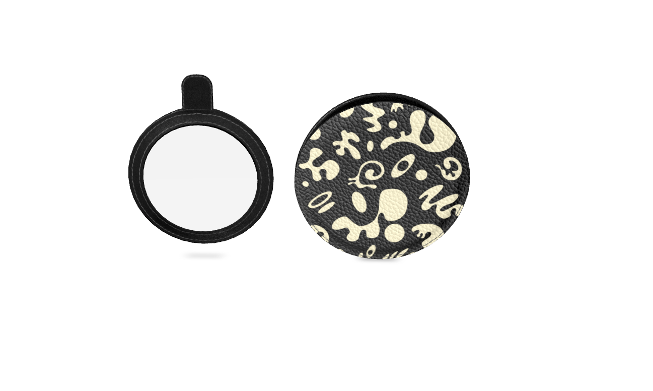 Adorn'd Leather Compact Mirror