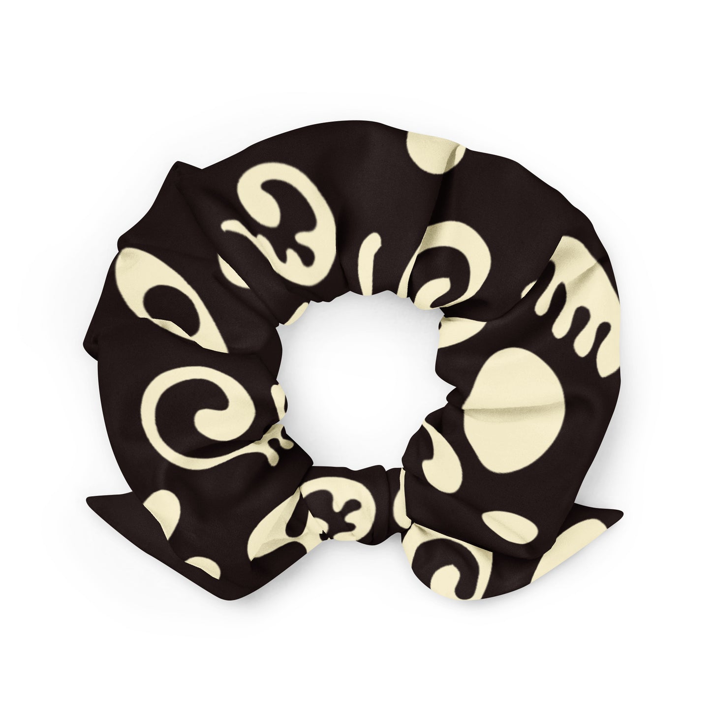 Pure Imagination Recycled Fabric Scrunchie - Smoke Signal Black