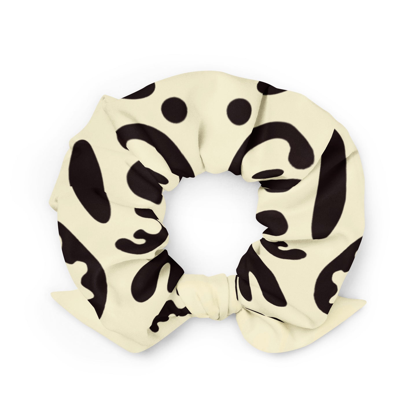 Pure Imagination Recycled Fabric Scrunchie - Blank Page White