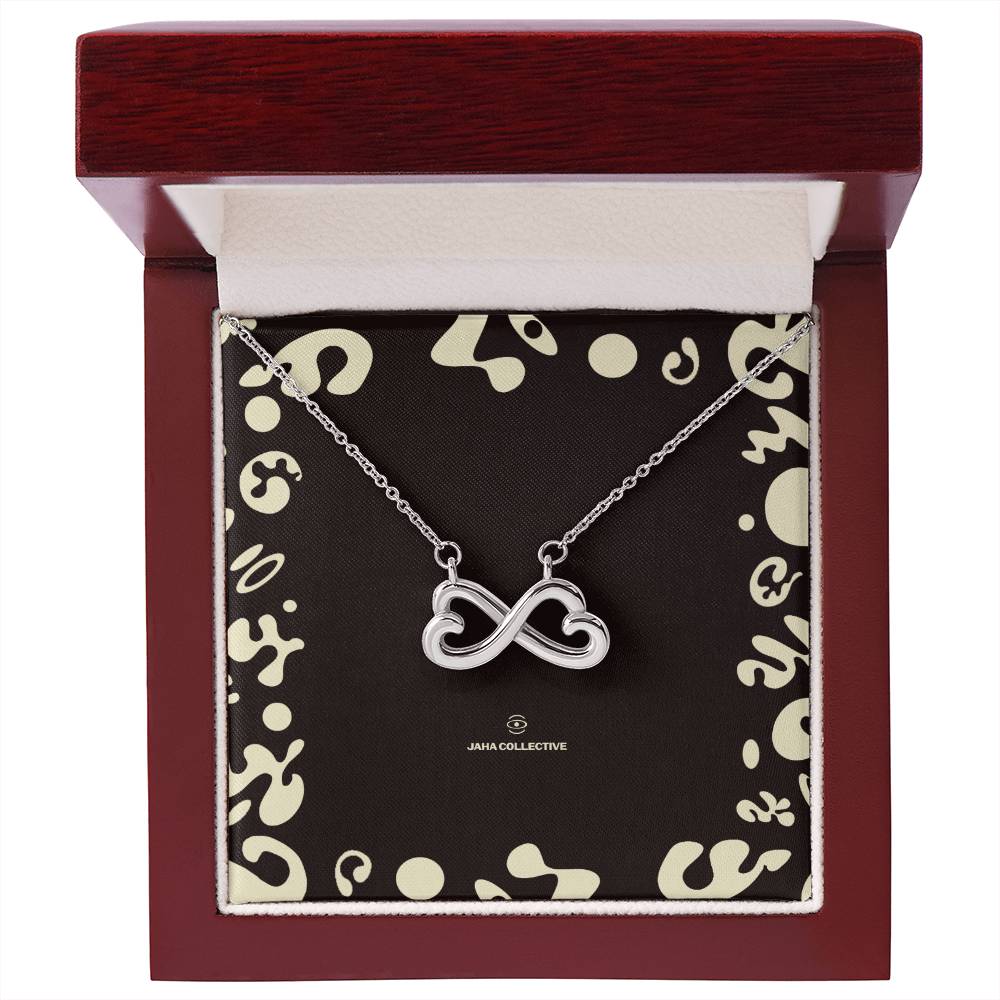 Adorn'd Endless Love Necklace - 14K White Gold - Soft Touch Box