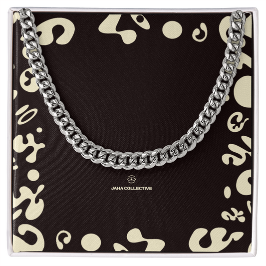Adorn'd Cuban Link Chain Necklace - Stainless Steel - Luxury Box