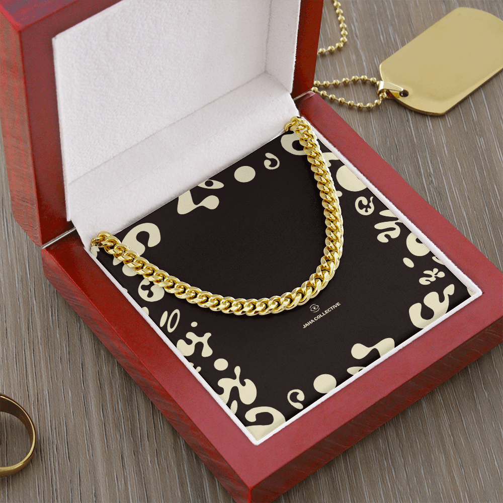 Adorn'd Cuban Link Chain Necklace - 18K Gold - Luxury Box
