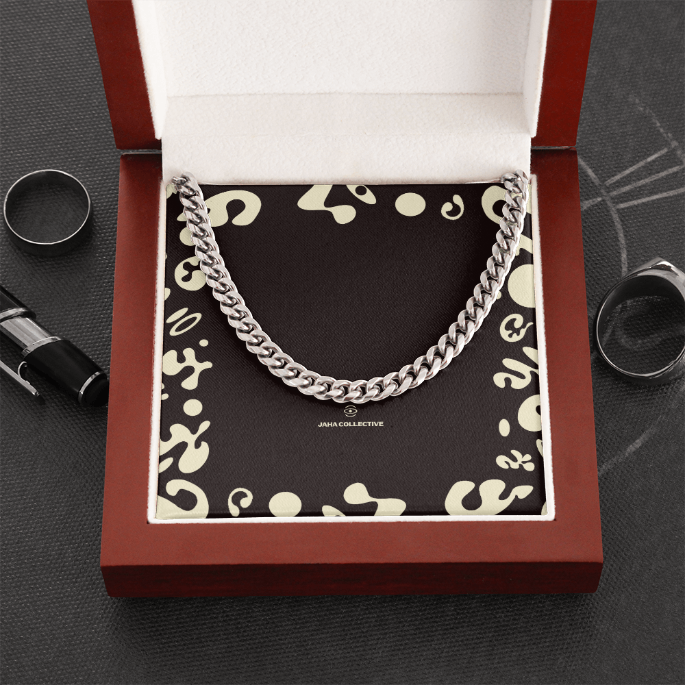 Adorn'd Cuban Link Chain Necklace - Stainless Steel - Luxury Box