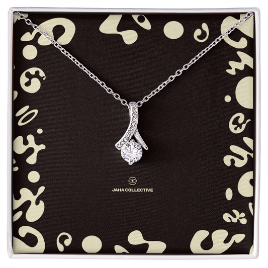 Adorn'd Alluring Beauty Necklace - 14K White Gold - Soft Touch Box