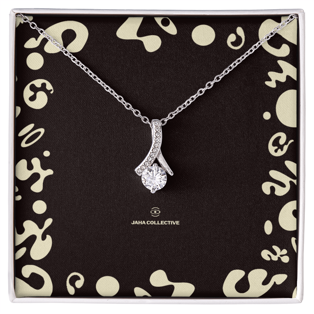 Adorn'd Alluring Beauty Necklace - 14K White Gold - Luxury Box