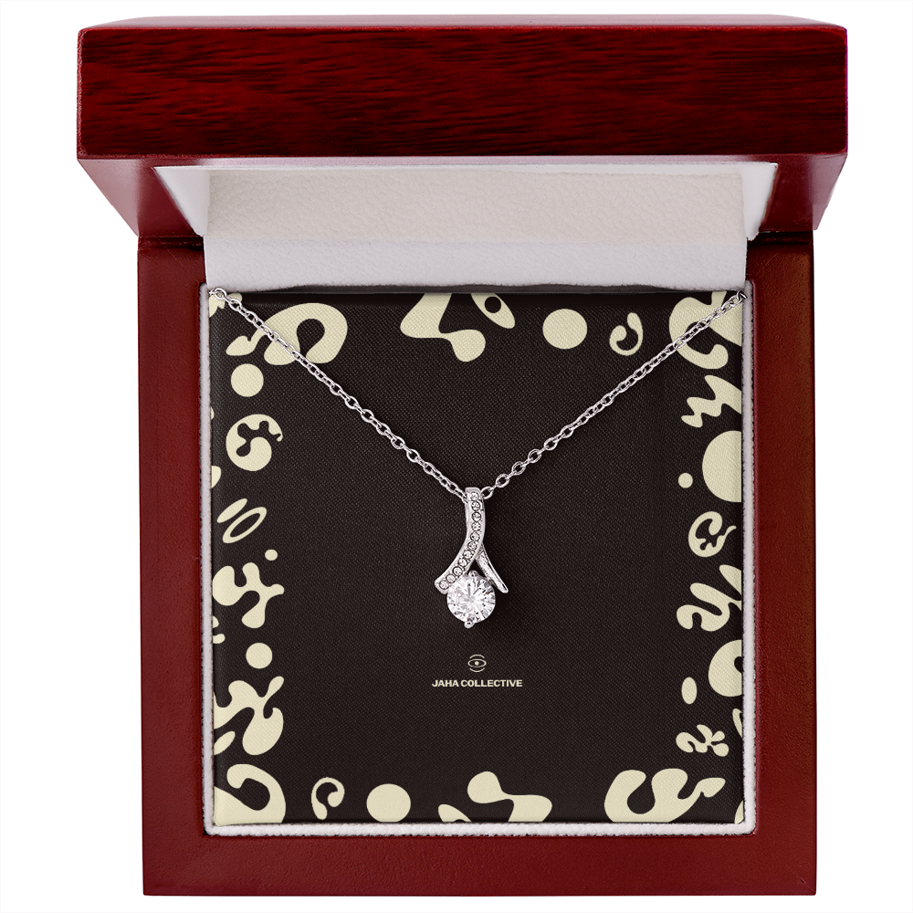 Adorn'd Alluring Beauty Necklace - 14K White Gold - Luxury Box