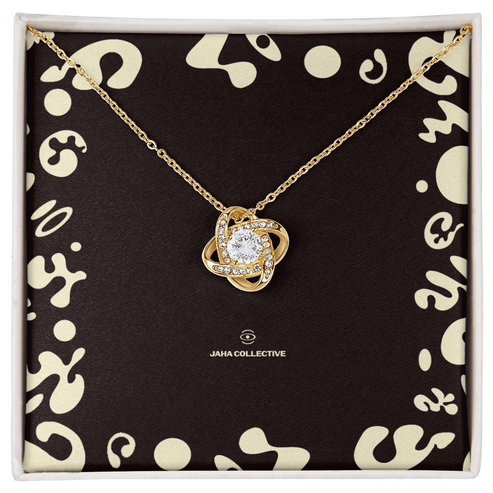 Adorn'd Love Knot Necklace - 18K Yellow Gold - Luxury Box