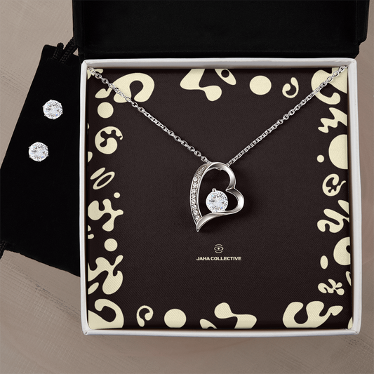 Adorn'd Forever Love Necklace & Earring Set - Standard Box