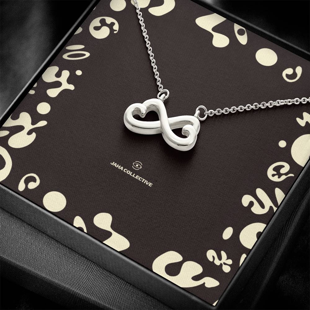 Adorn'd Endless Love Necklace - 14K White Gold - Soft Touch Box