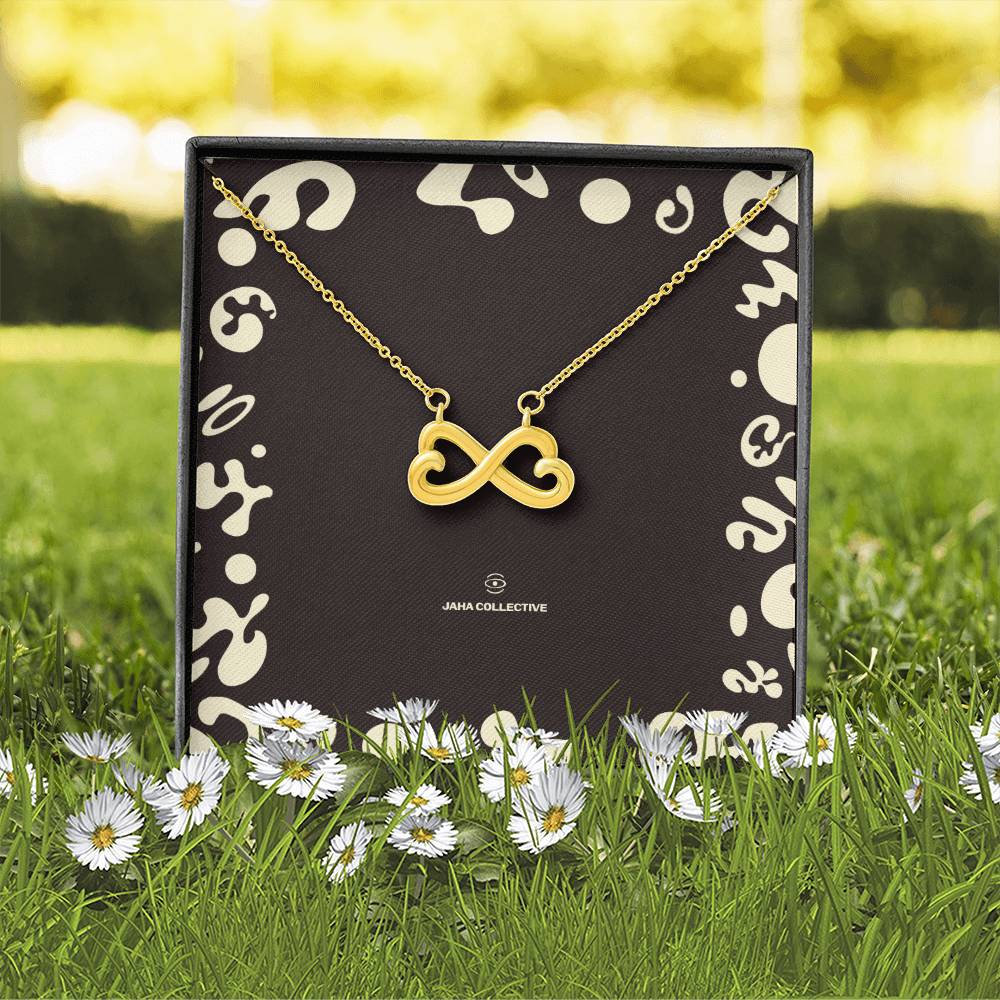 Adorn'd Endless Love Necklace - 14K White Gold - Soft Touch Box