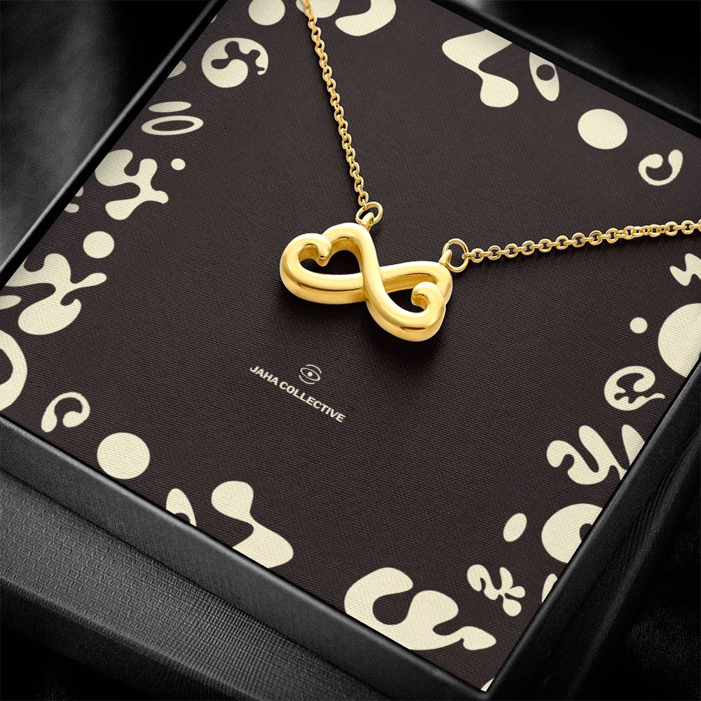 Adorn'd Endless Love Necklace - 14K White Gold - Soft Touch Box