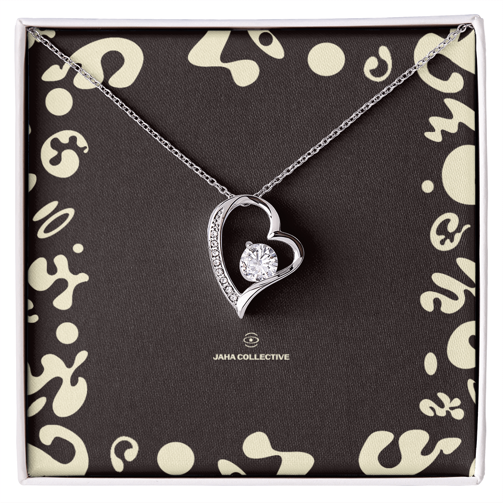 Adorn'd Forever Love Necklace - 14K White Gold - Soft Touch Box
