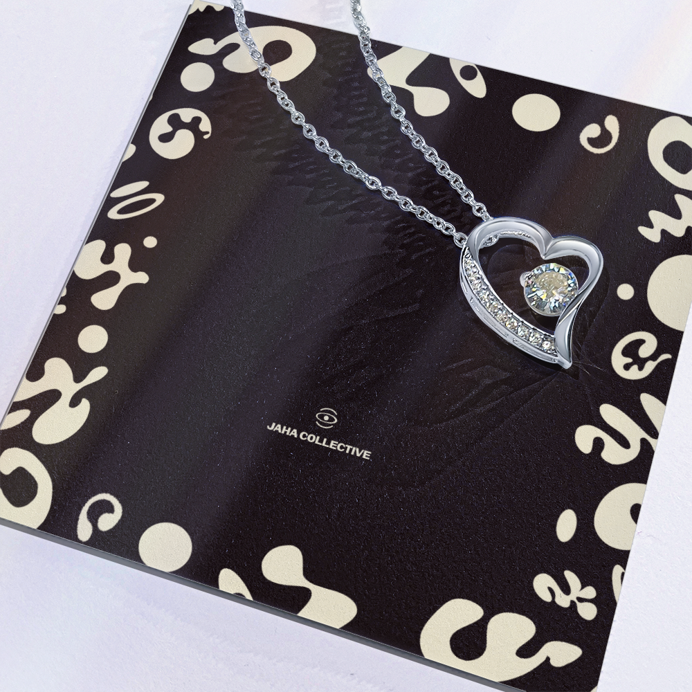 Adorn'd Forever Love Necklace - 14K White Gold - Soft Touch Box