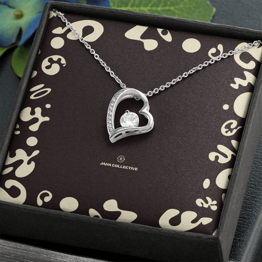 Adorn'd Forever Love Necklace - 14K White Gold - Soft Touch Box