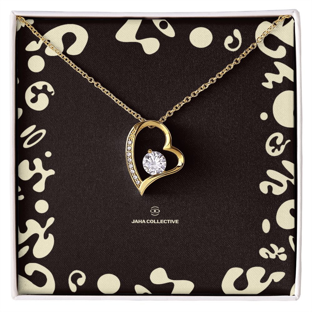 Adorn'd Forever Love Necklace - 18K Yellow Gold - Soft Touch Box