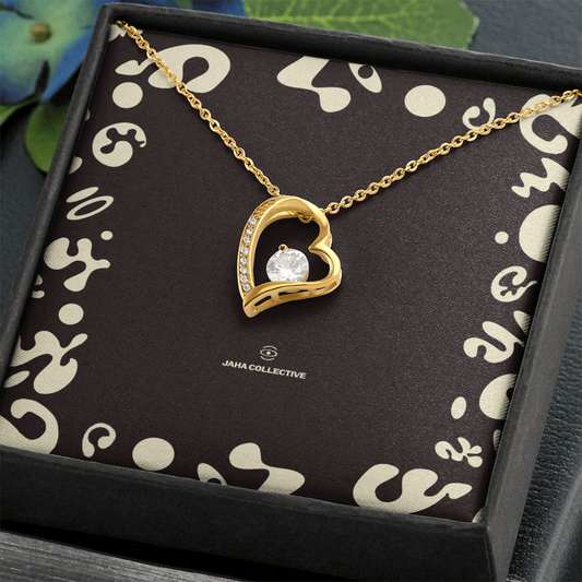 Adorn'd Forever Love Necklace - 18K Yellow Gold - Soft Touch Box