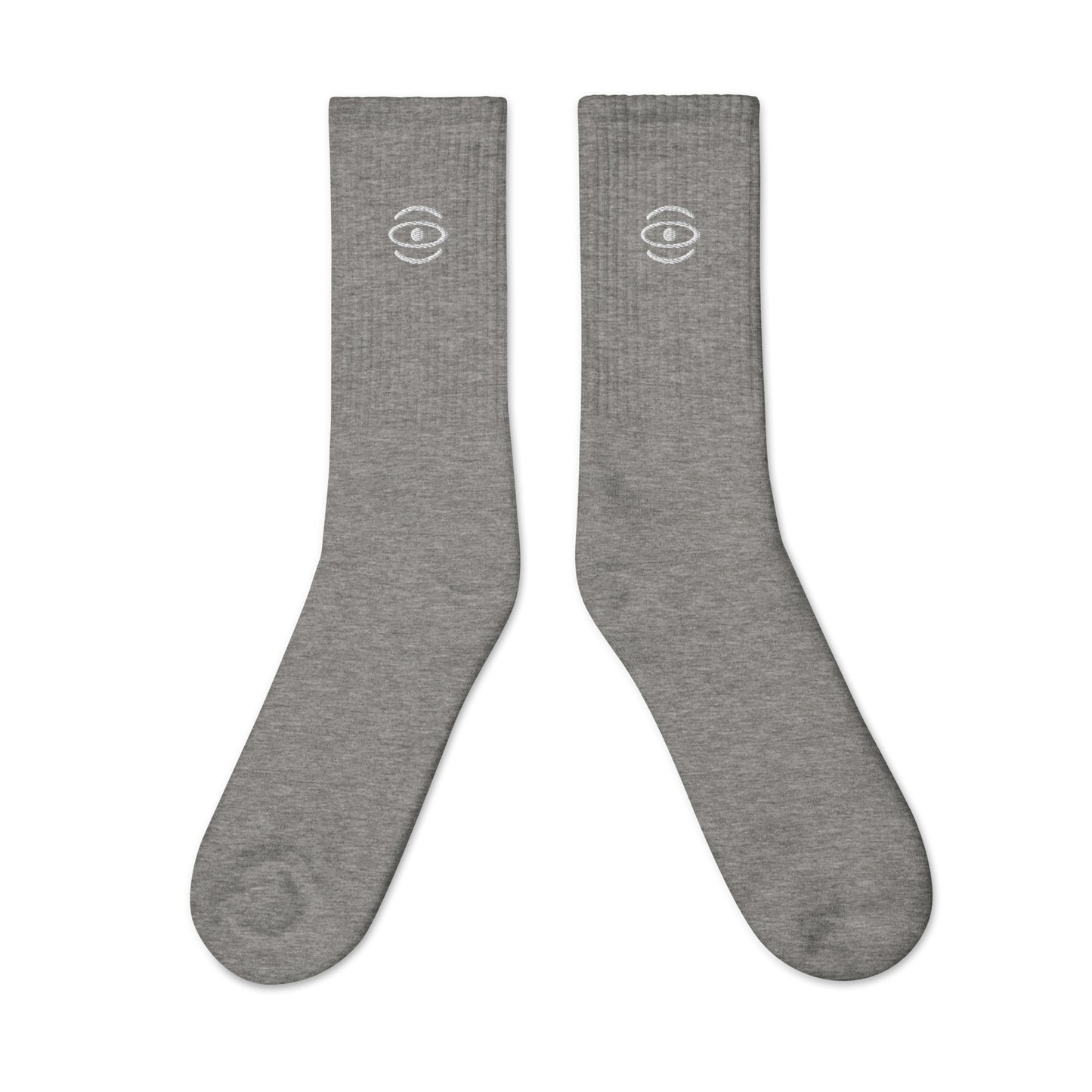 Jaha Logo Embroidered Minimalist Socks - Starlight White
