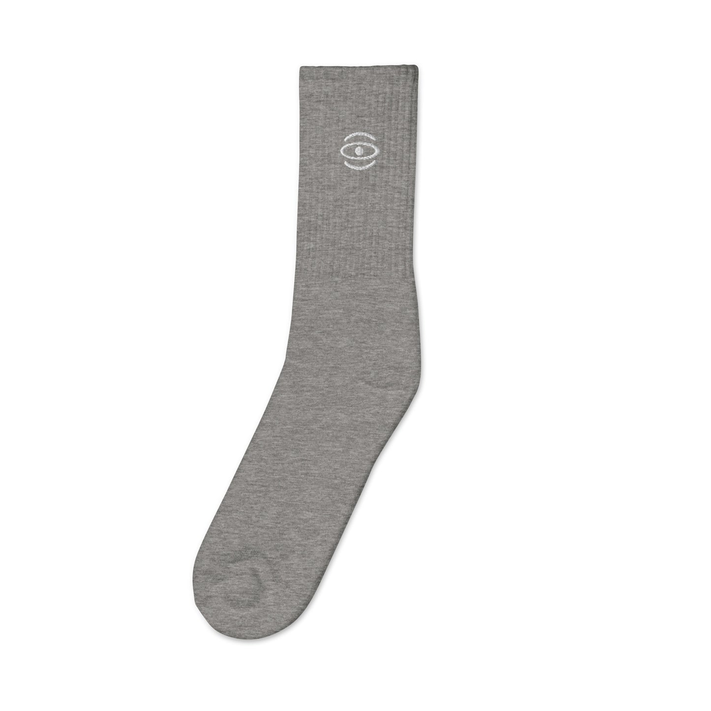 Jaha Logo Embroidered Minimalist Socks - Starlight White