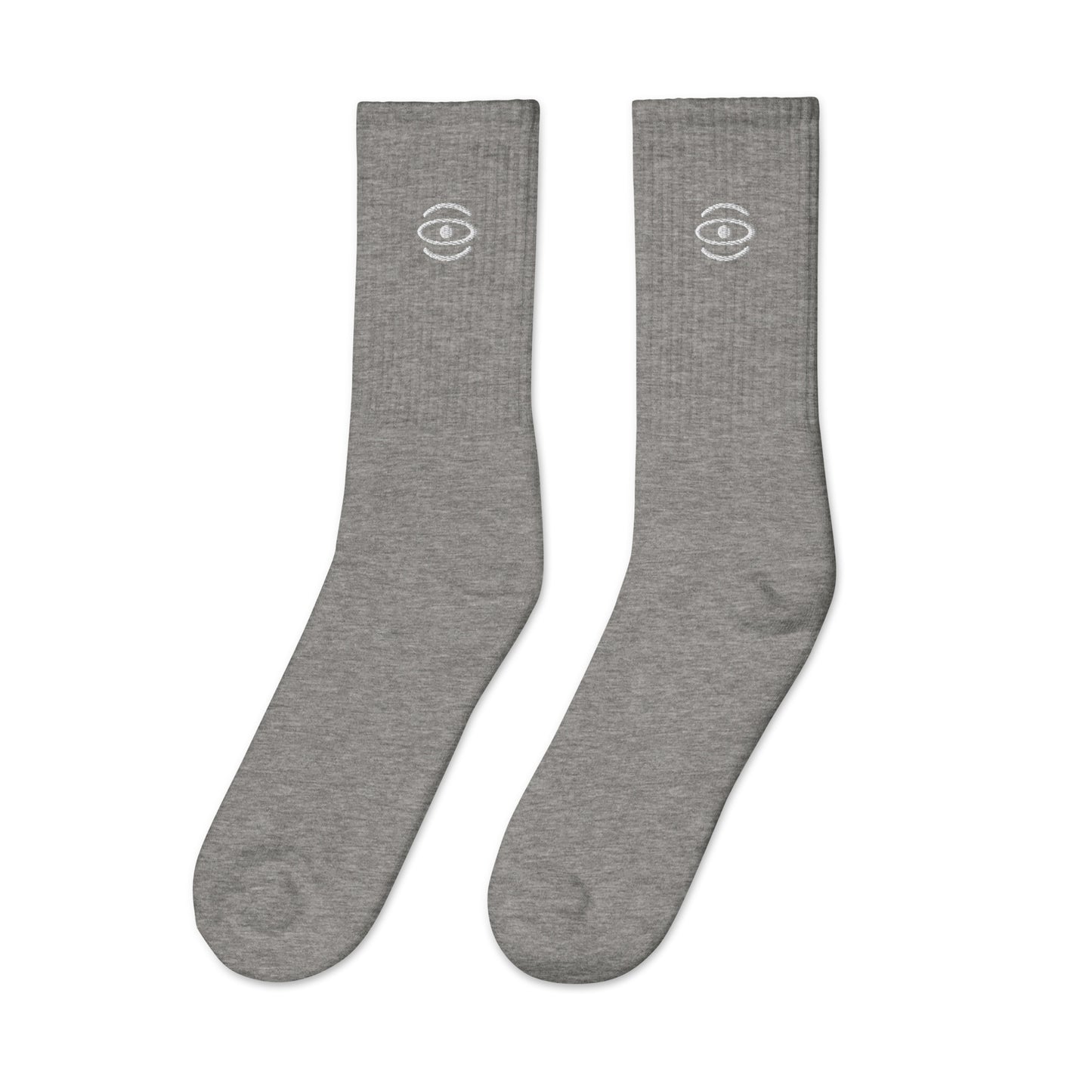 Jaha Logo Embroidered Minimalist Socks - Starlight White