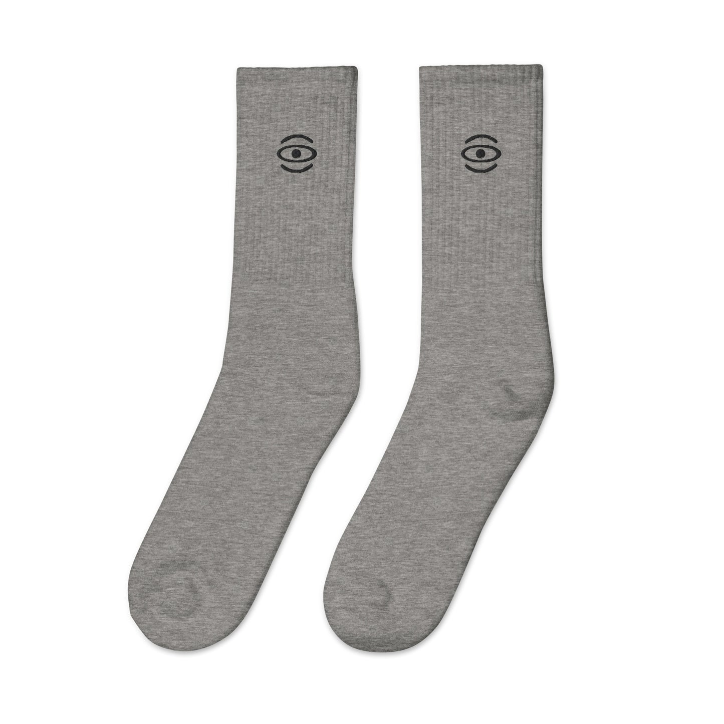 Jaha Logo Embroidered Minimalist Socks - Smoke Signal Black