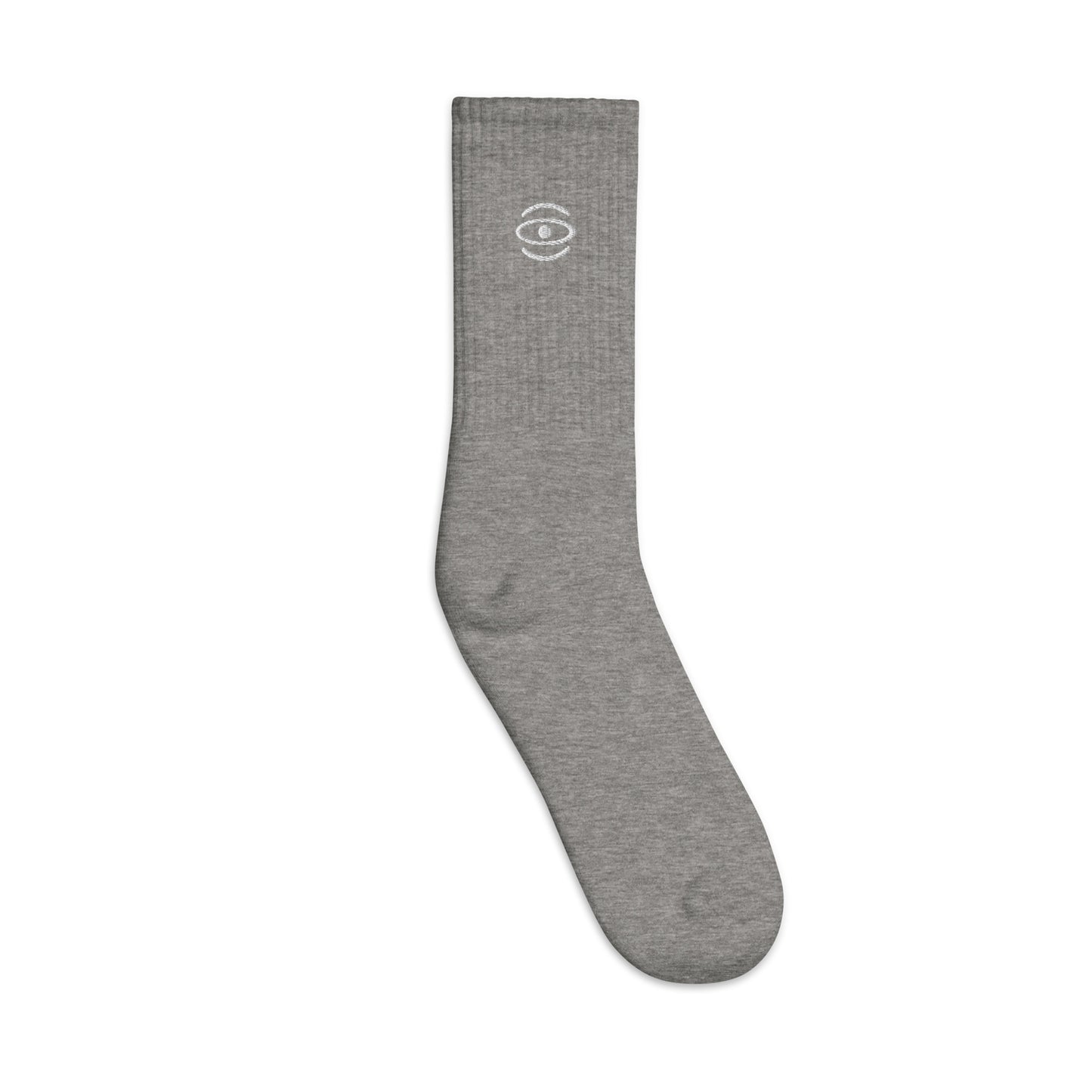 Jaha Logo Embroidered Minimalist Socks - Starlight White