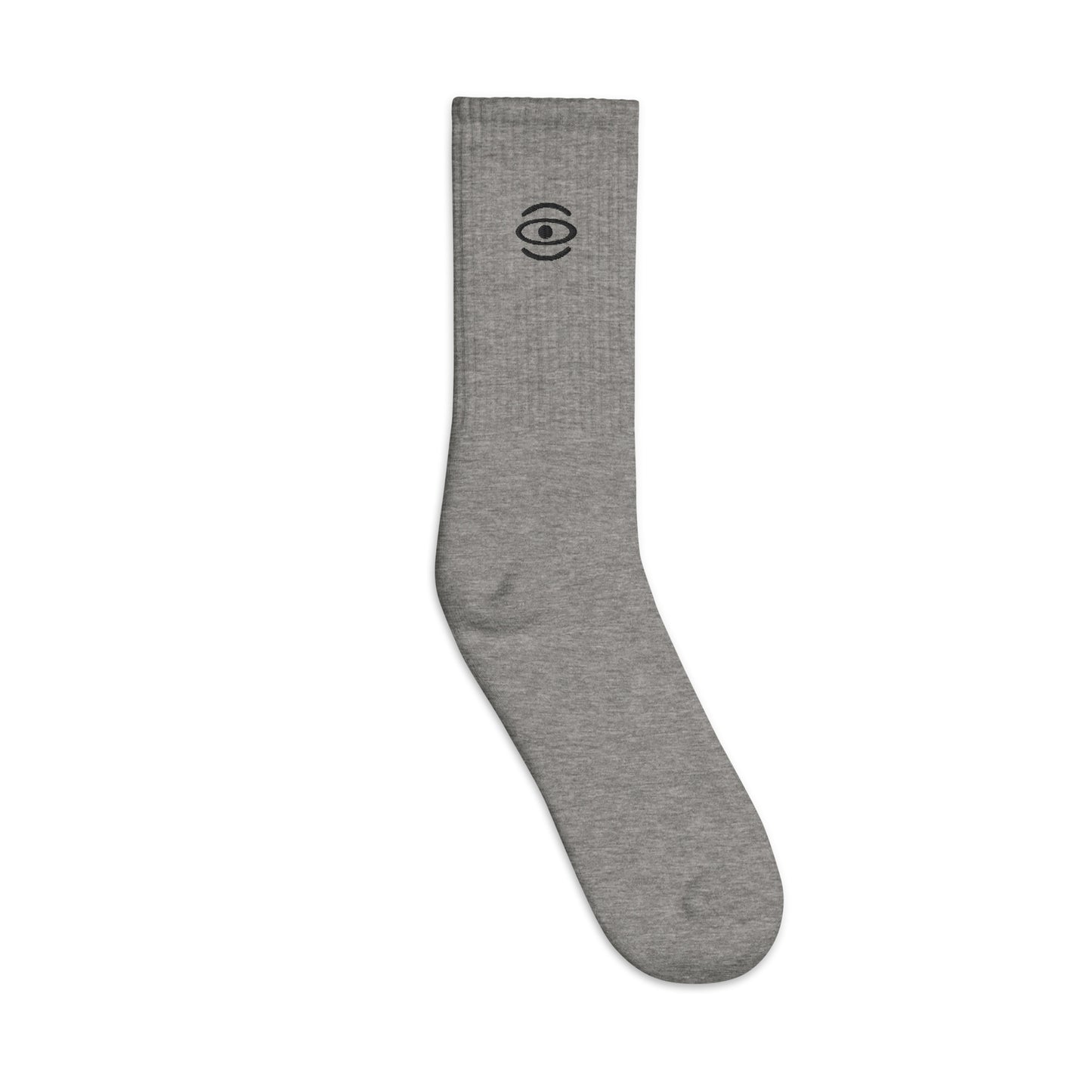 Jaha Logo Embroidered Minimalist Socks - Smoke Signal Black