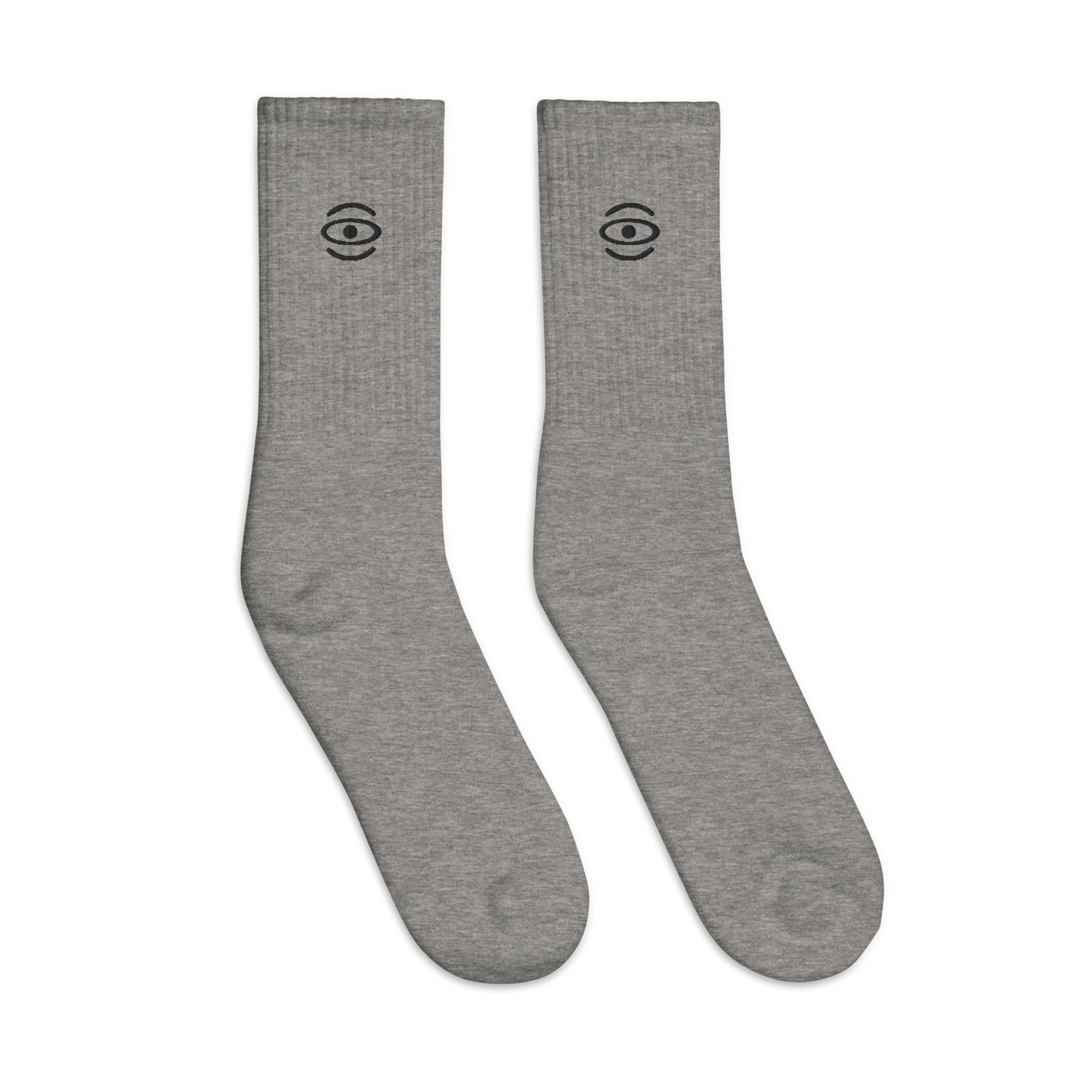 Jaha Logo Embroidered Minimalist Socks - Smoke Signal Black