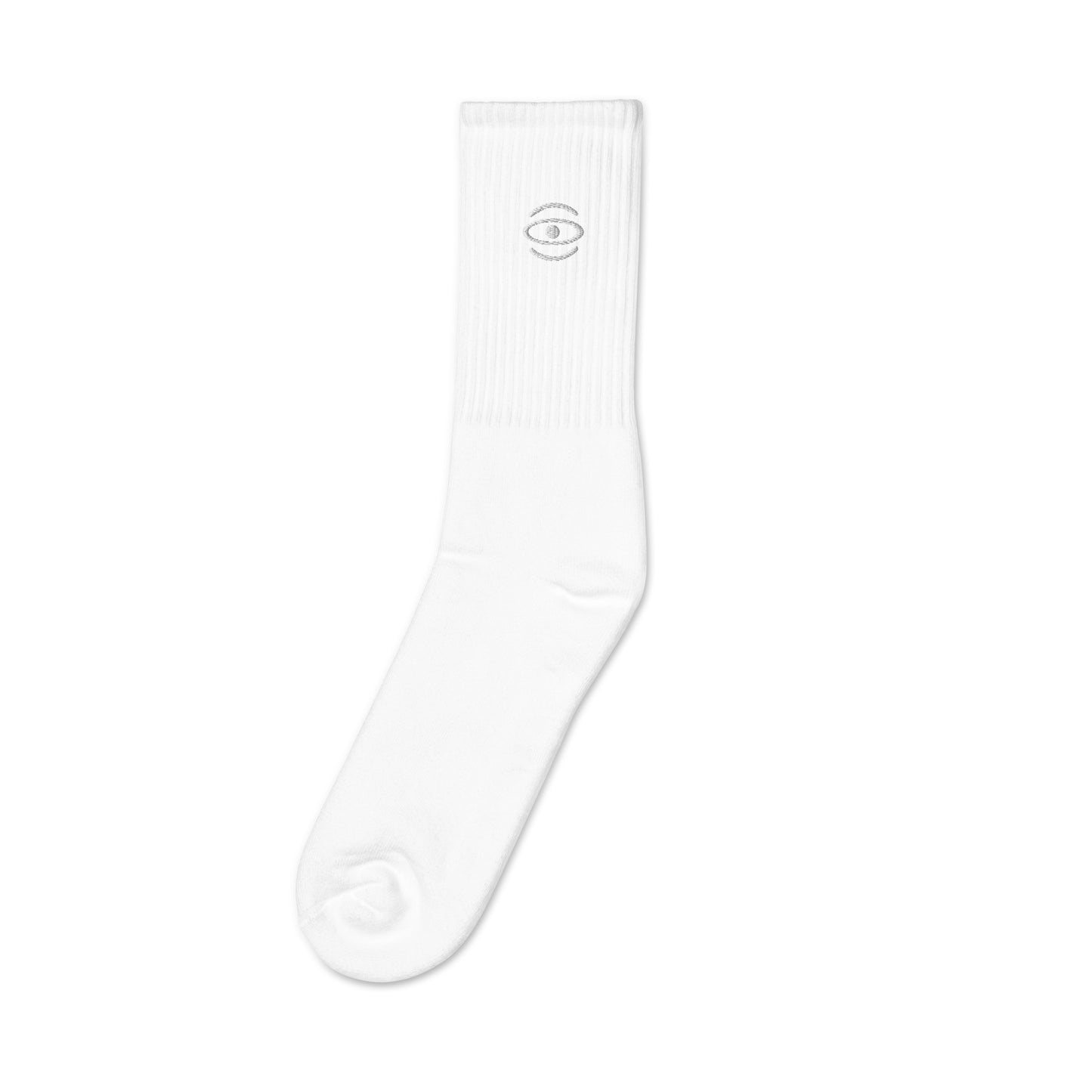 Jaha Logo Embroidered Minimalist Socks - Starlight White