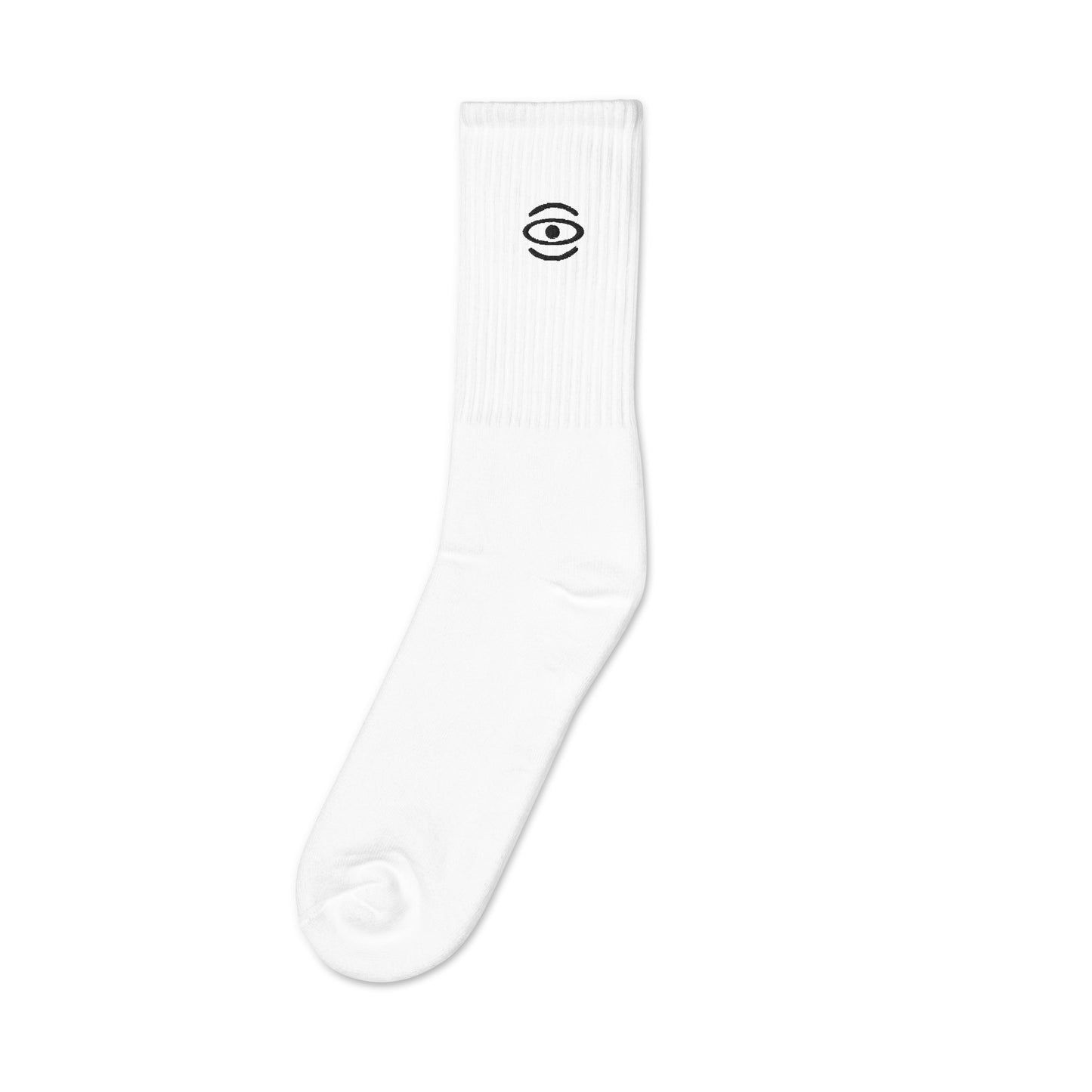 Jaha Logo Embroidered Minimalist Socks - Smoke Signal Black
