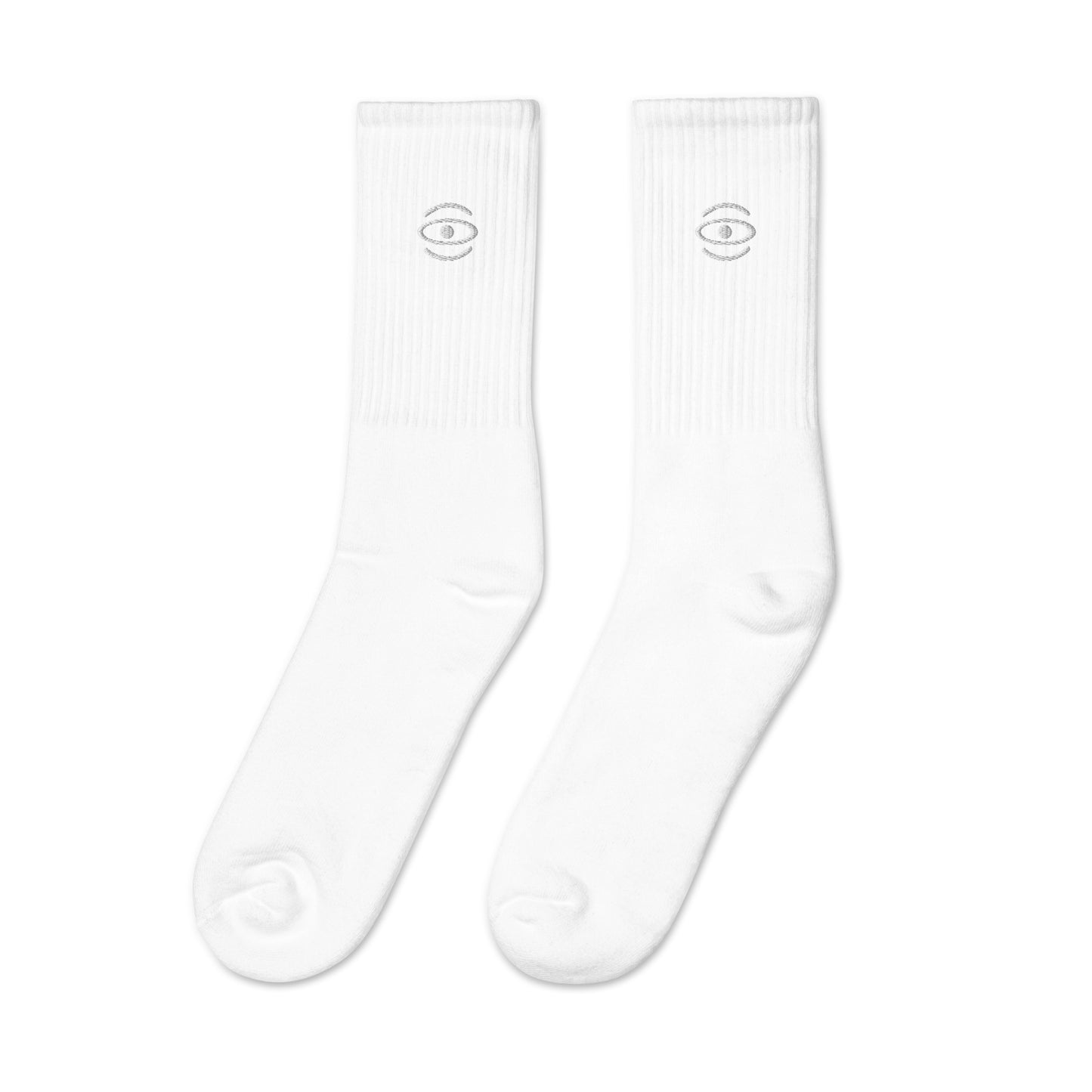 Jaha Logo Embroidered Minimalist Socks - Starlight White