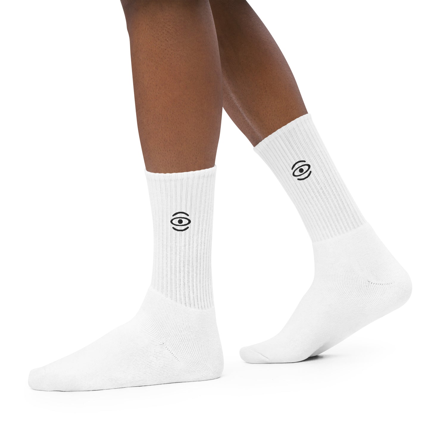Jaha Logo Embroidered Minimalist Socks - Smoke Signal Black