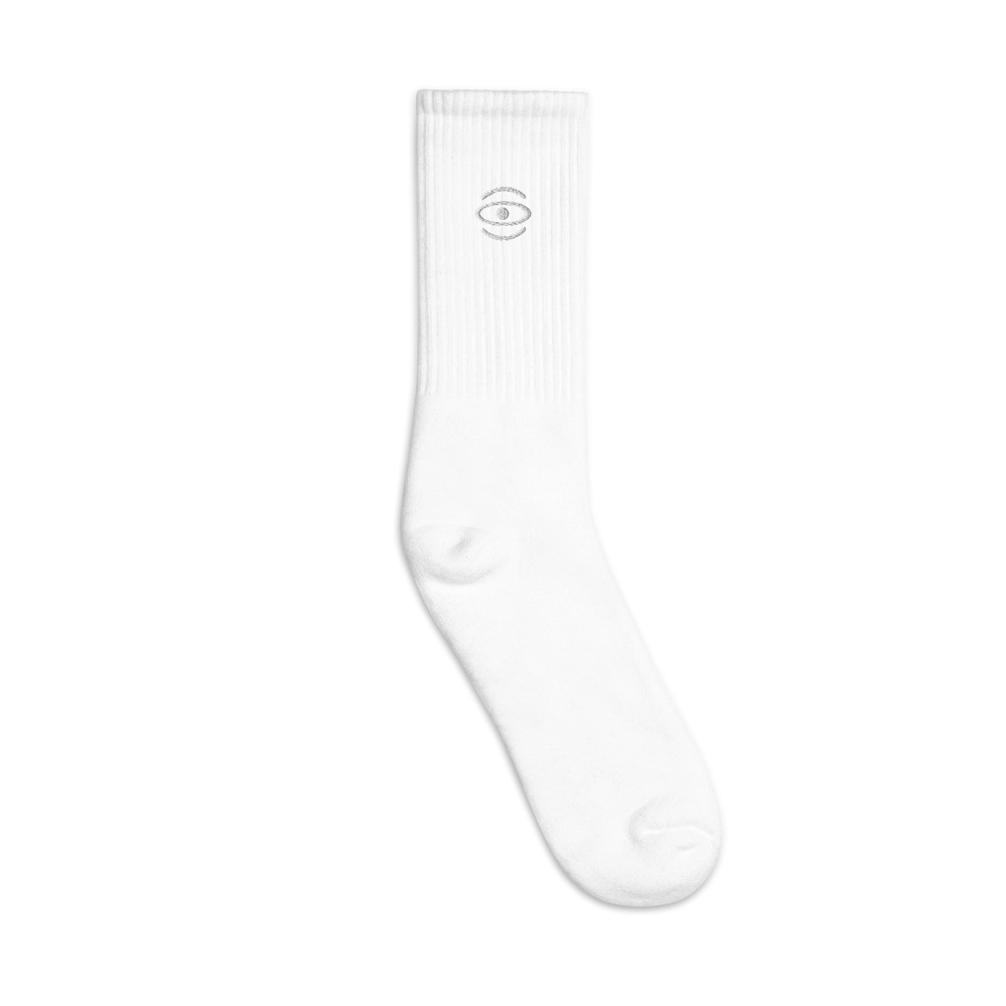 Jaha Logo Embroidered Minimalist Socks - Starlight White