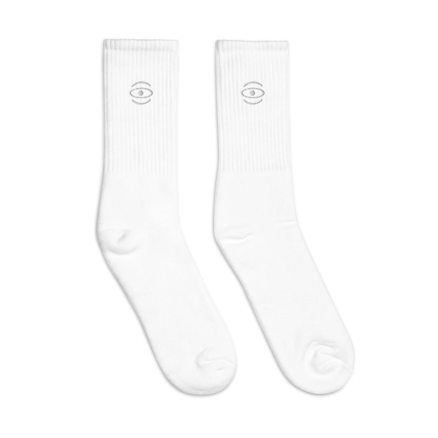 Jaha Logo Embroidered Minimalist Socks - Starlight White