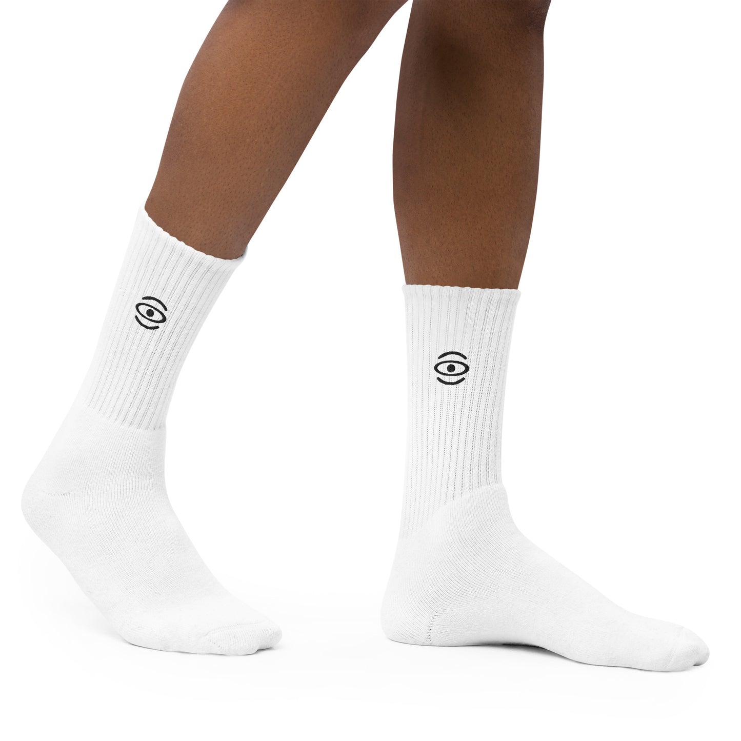 Jaha Logo Embroidered Minimalist Socks - Smoke Signal Black