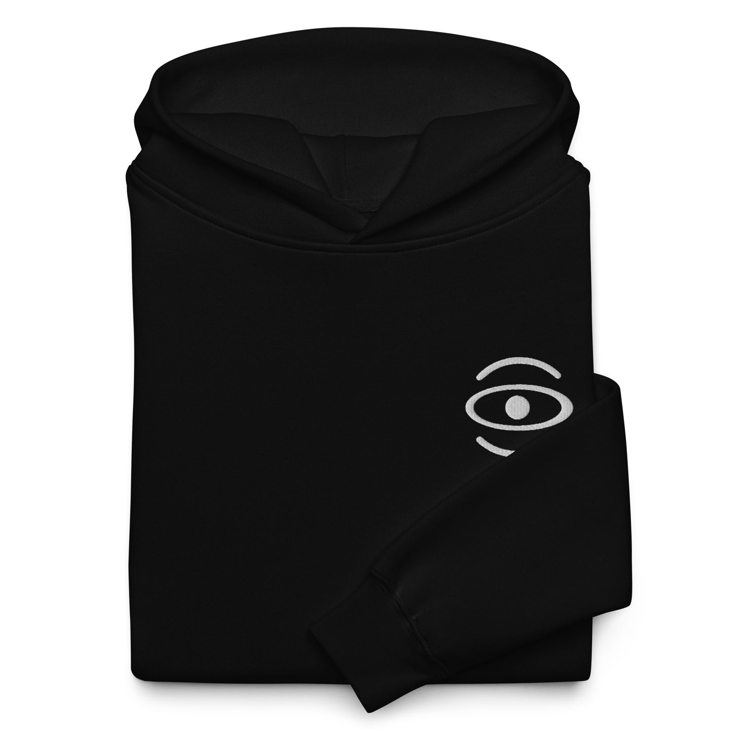 Adorn'd Unisex Oversized Hoodie w Embroidered Logo + Back Print - Starlight White