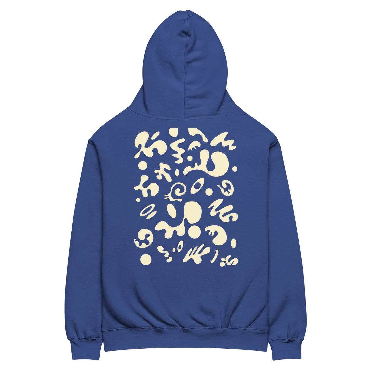 Adorn'd Unisex Oversized Hoodie w Embroidered Logo + Back Print - Starlight White