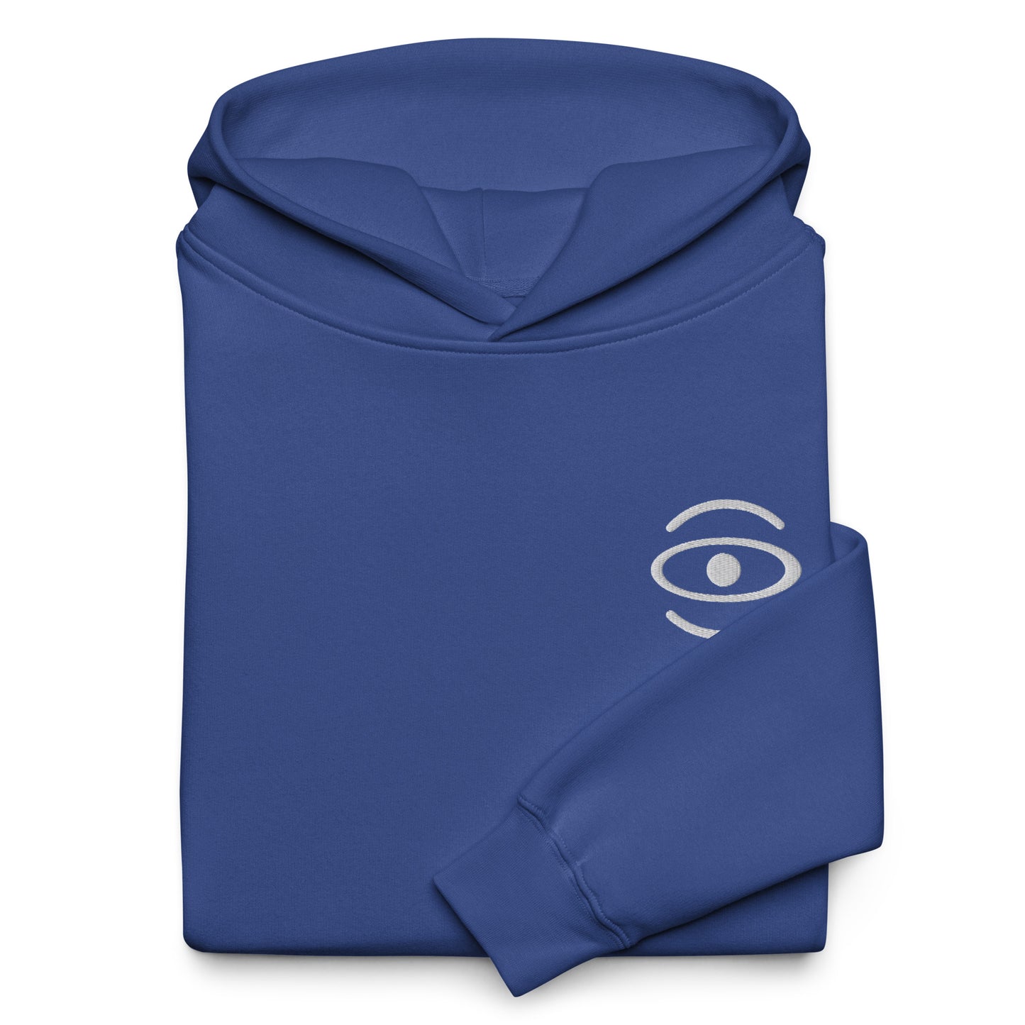 Adorn'd Unisex Oversized Hoodie w Embroidered Logo + Back Print - Starlight White