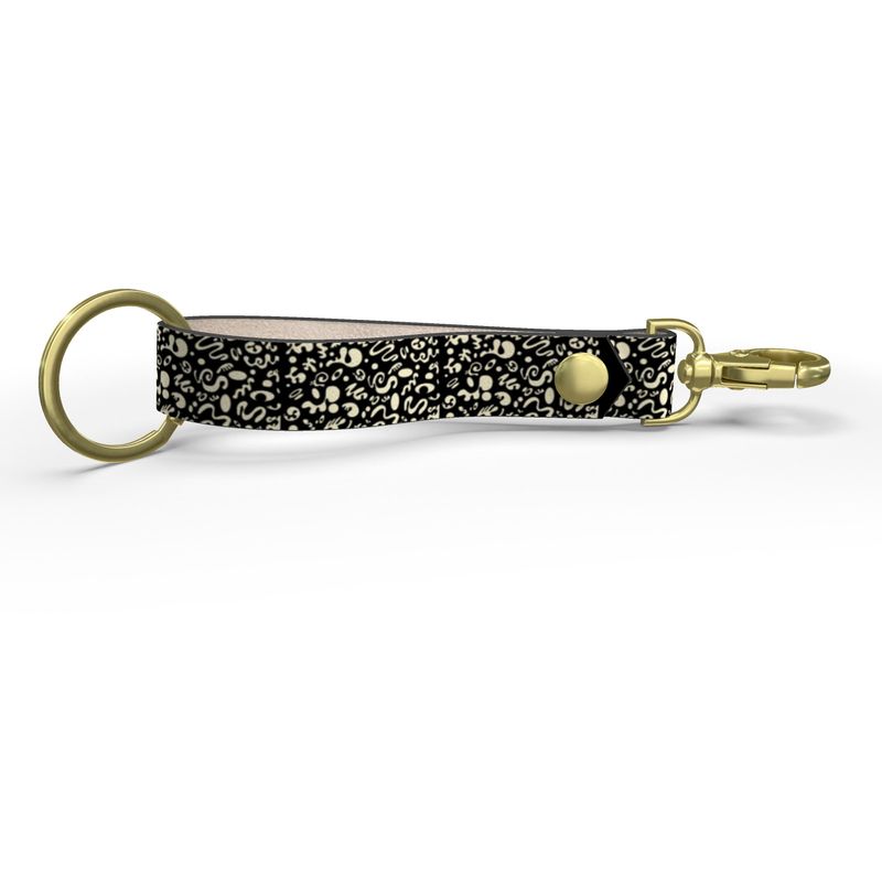 Adorn'd Leather Strap Keychain
