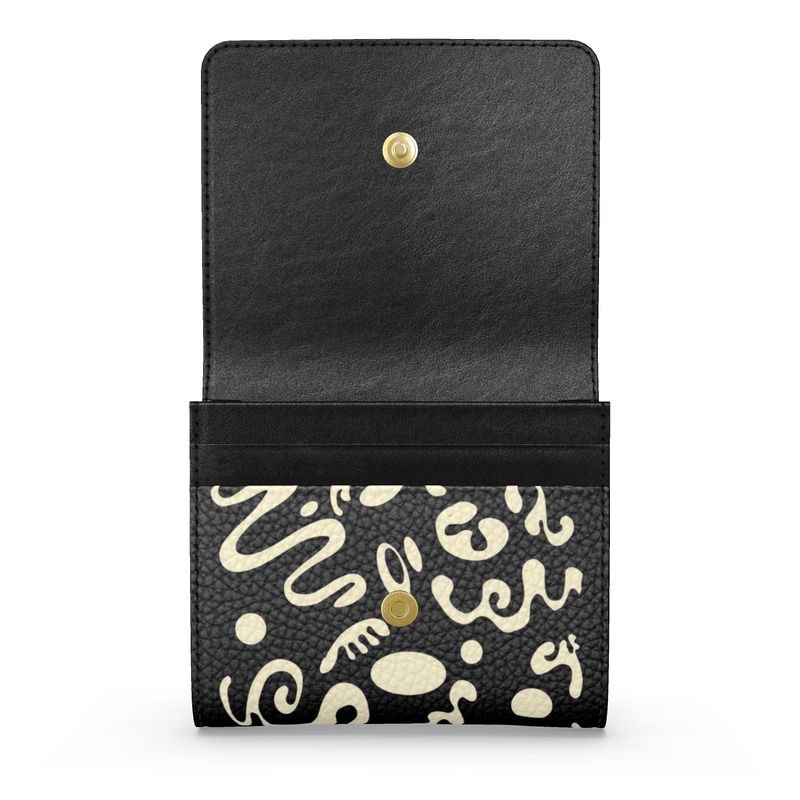 Adorn'd Luxe Small Leather Fold Over Wallet